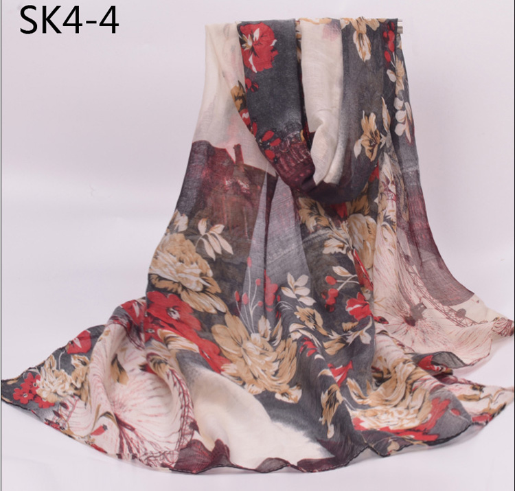 Polyester silk scarf wholesale