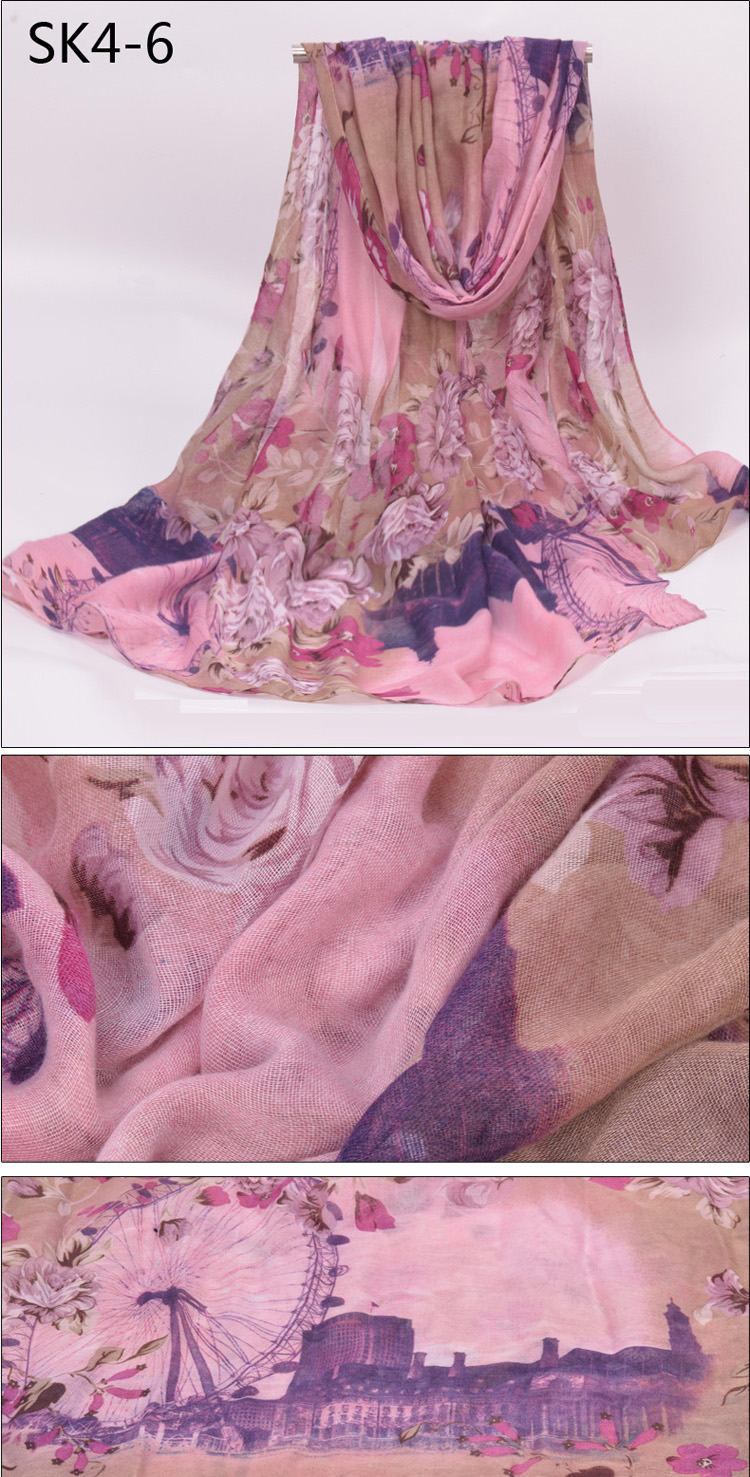 Polyester silk scarf wholesale