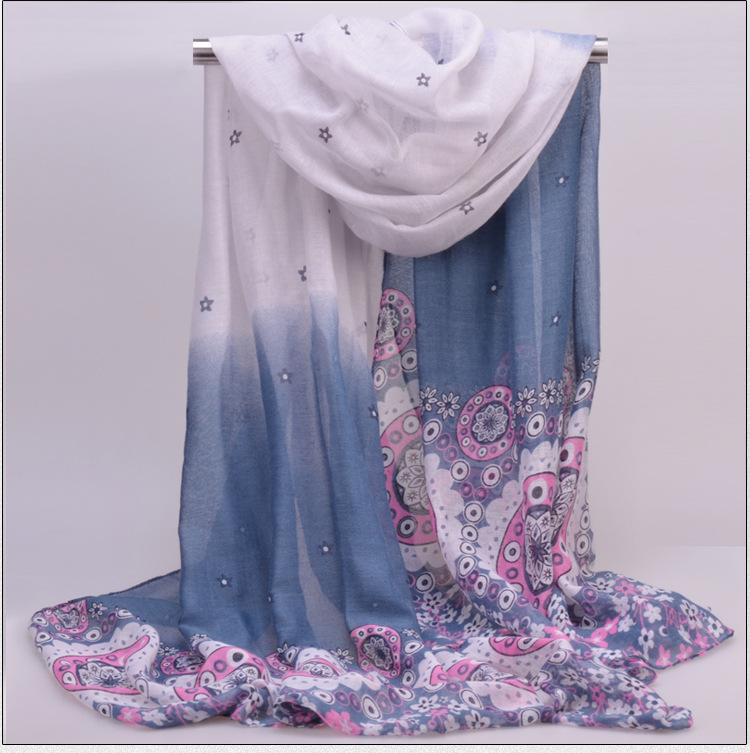 Wholesale women viscose fabric scarf
