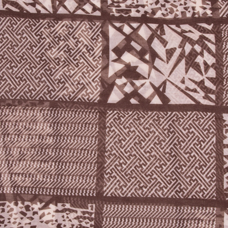 Geometric floral print viscose shawls