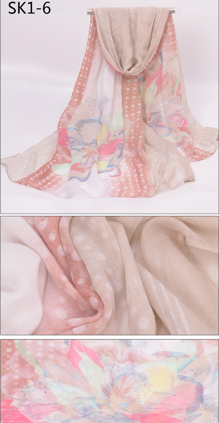 Wholesale polyester fabric scarf