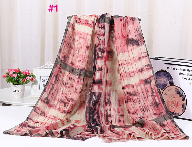 Wholesale ink cotton scarf