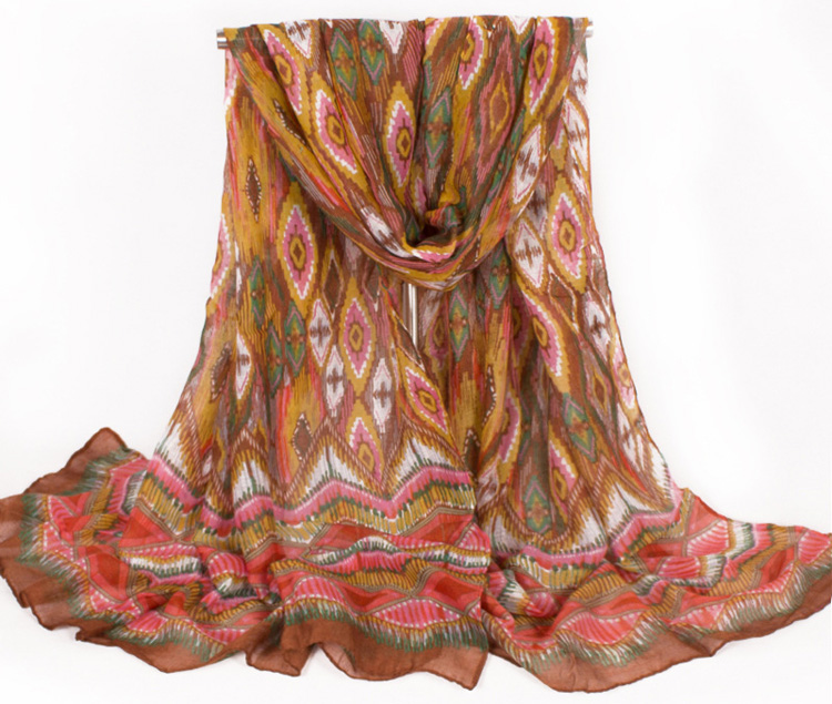 Wholesale geometric print scarf