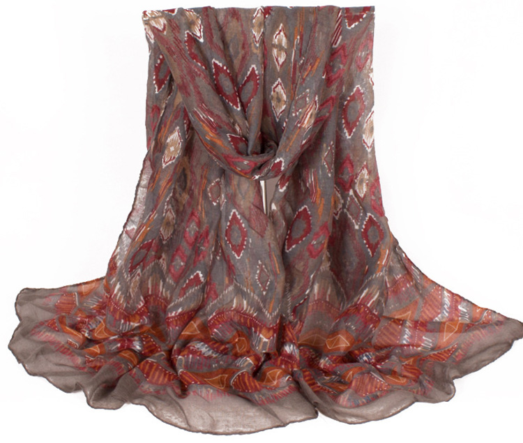 Wholesale geometric print scarf