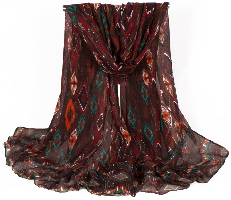 Wholesale geometric print scarf
