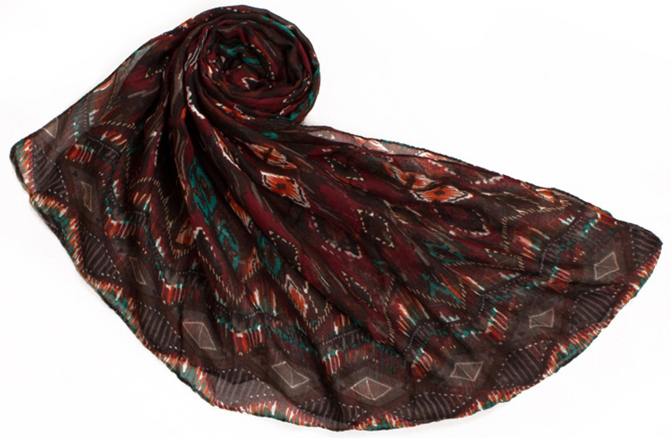 Wholesale geometric print scarf