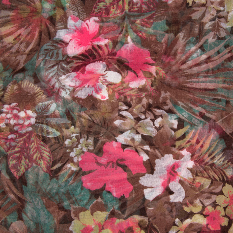 Wholesale floral fringe scarf