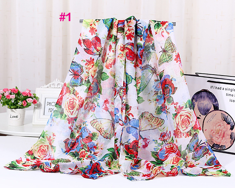 Wholesale viscose floral print scarf
