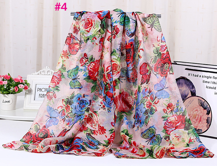 Wholesale viscose floral print scarf