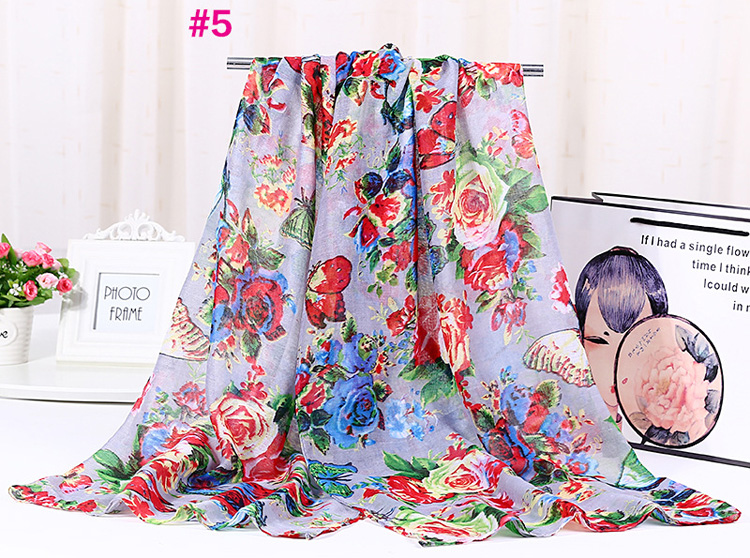 Wholesale viscose floral print scarf