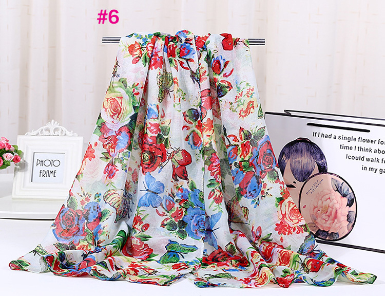 Wholesale viscose floral print scarf