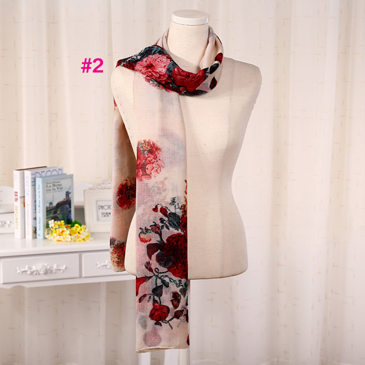 Linen viscose blend scarf wholesale