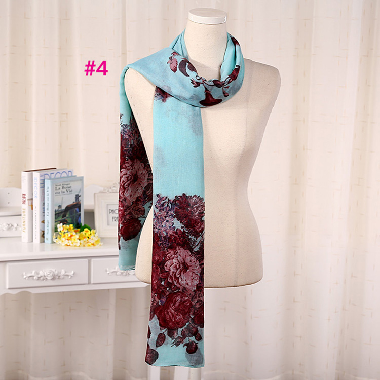 Linen viscose blend scarf wholesale
