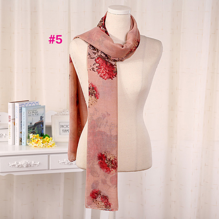 Linen viscose blend scarf wholesale