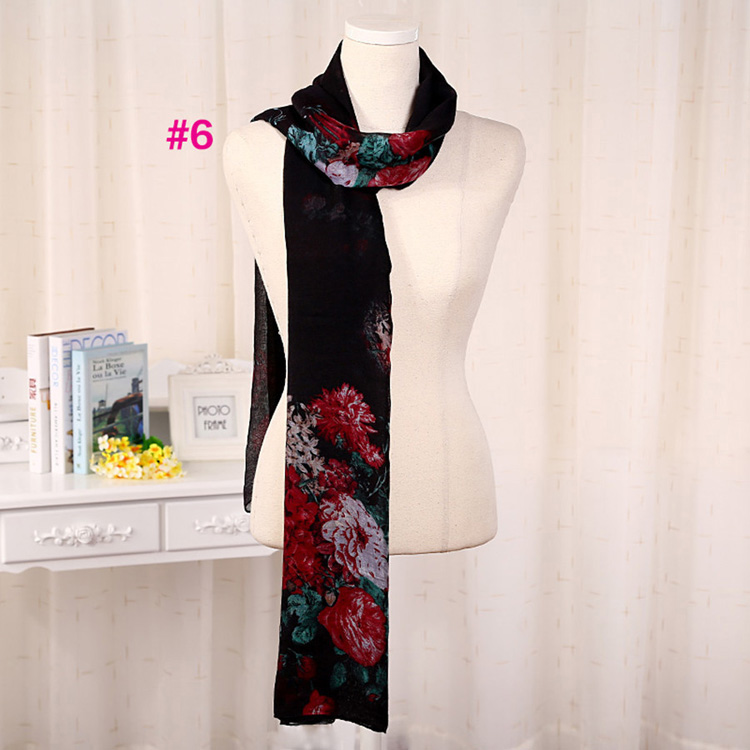 Linen viscose blend scarf wholesale