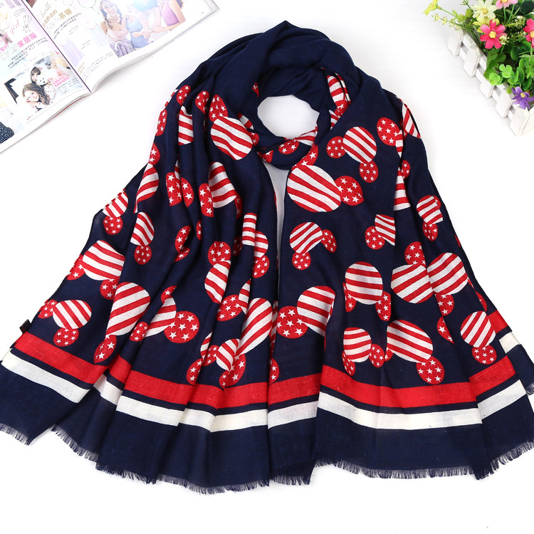 Wholesale cotton twill fringed scarf