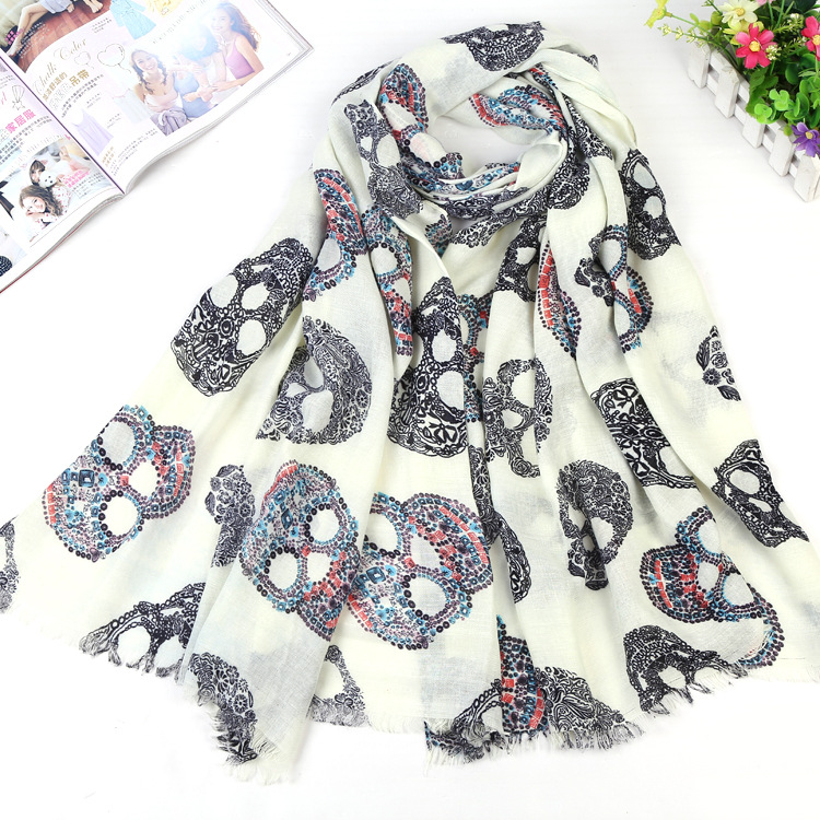 Wholesale cotton twill fringed scarf