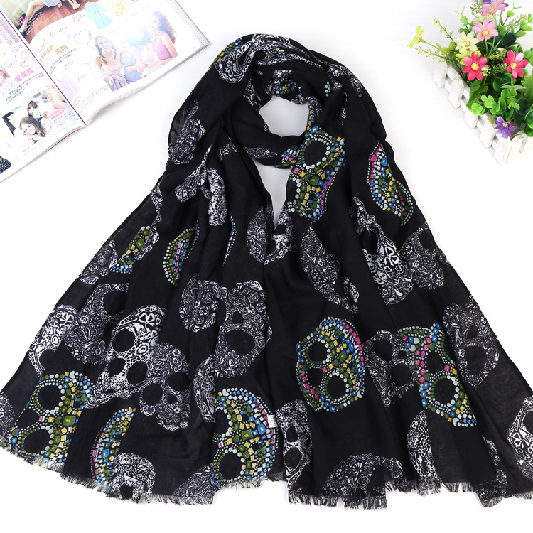 Wholesale cotton twill fringed scarf