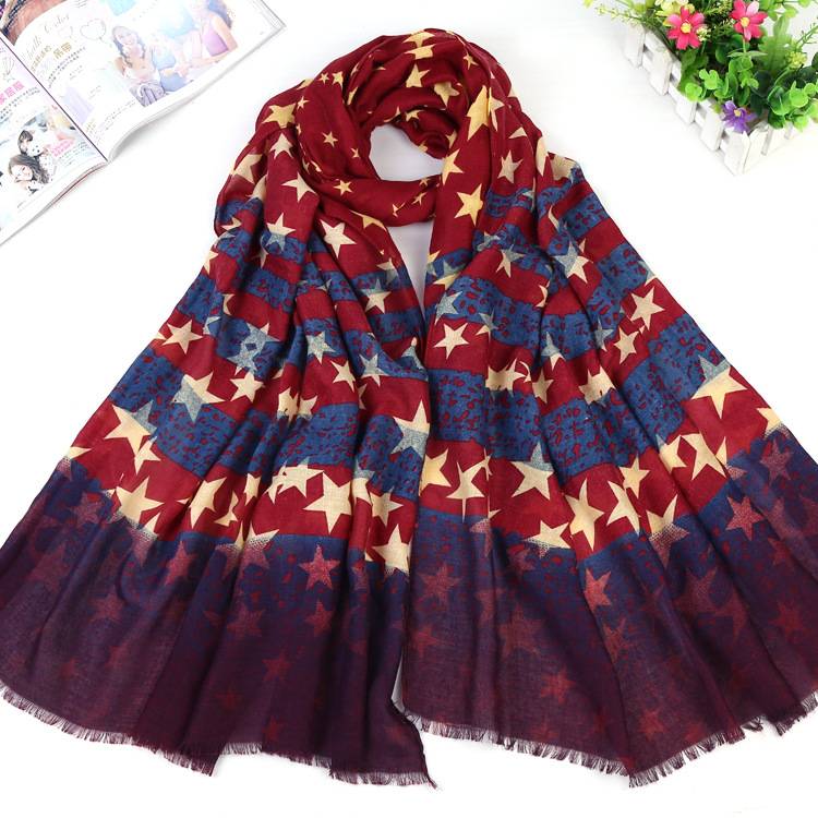 Wholesale cotton twill fringed scarf