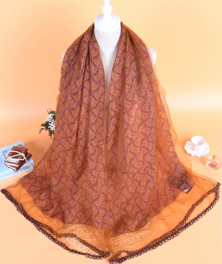 Wholesale silk leopard print scarf