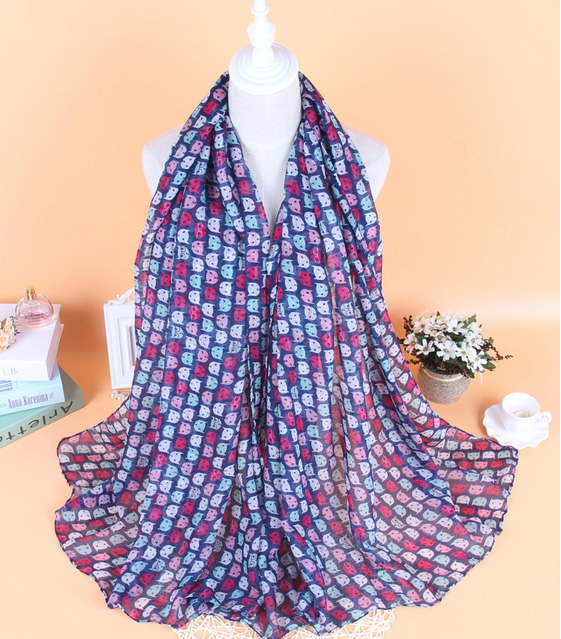 Wholesale cartoon viscose scarf