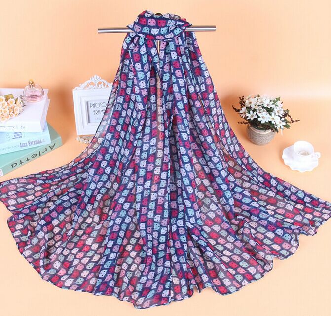 Wholesale cartoon viscose scarf