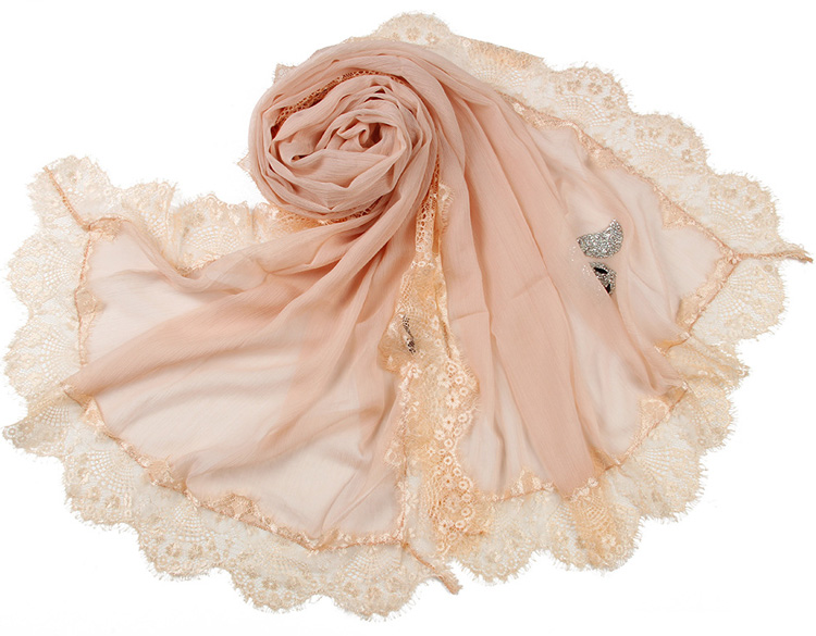 Wholesale silk lace scarf
