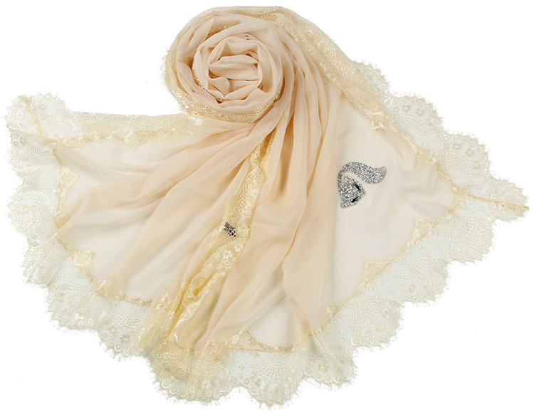 Wholesale silk lace scarf