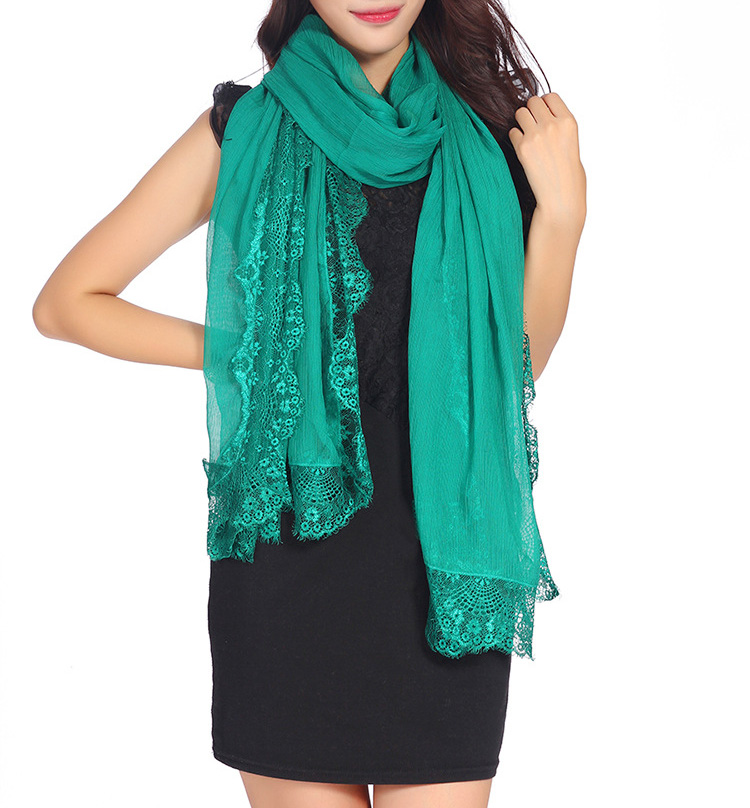 Wholesale silk lace scarf