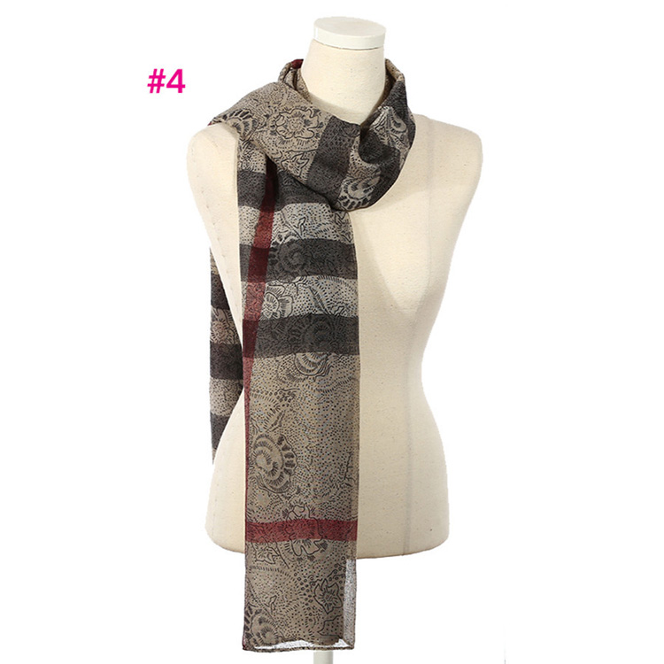 Wholesale check viscose scarf