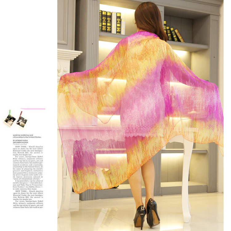 Wholesale solid color silk scarf
