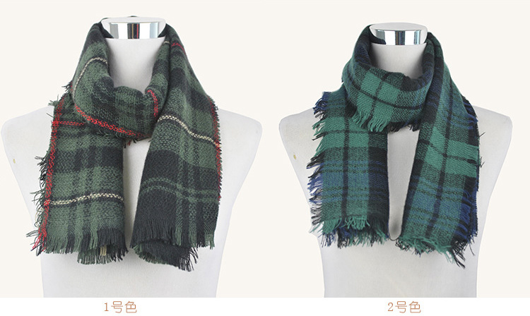 Wholesale plaid kid scarf