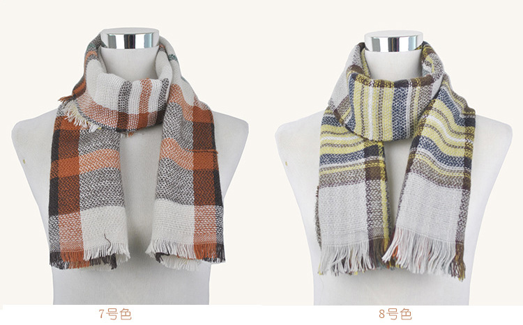 Wholesale plaid kid scarf
