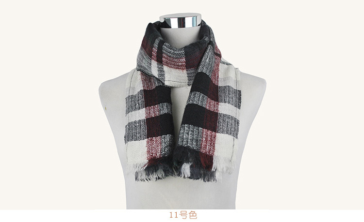 Wholesale plaid kid scarf