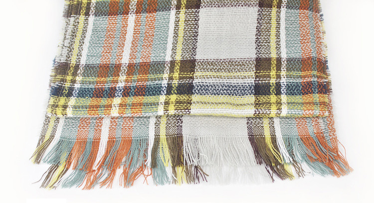 Wholesale plaid kid scarf