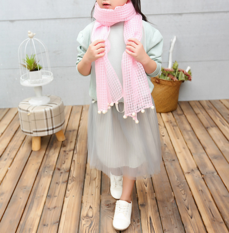 Wholesale kids cotton gauze scarf