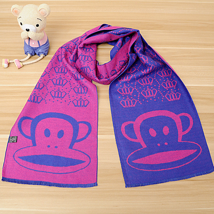 Wholesale kids cashmere fringed scarf