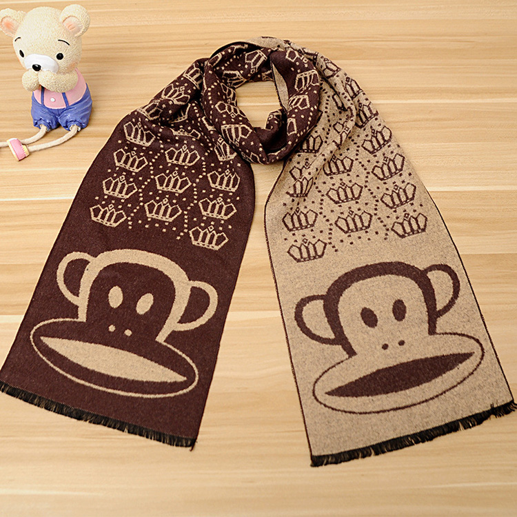 Wholesale kids cashmere fringed scarf