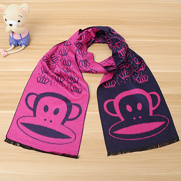Wholesale kids cashmere fringed scarf