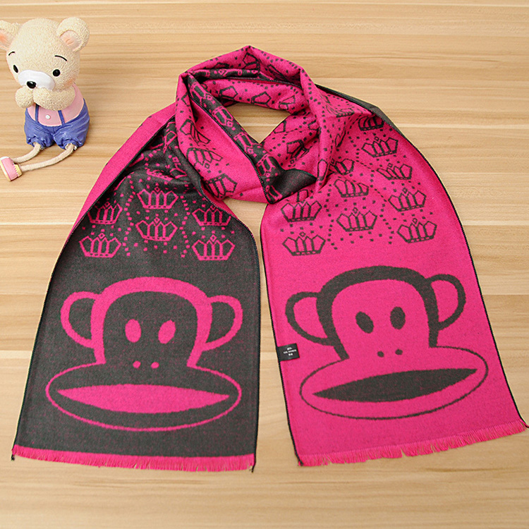Wholesale kids cashmere fringed scarf
