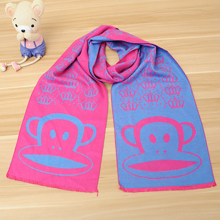 Wholesale kids cashmere fringed scarf