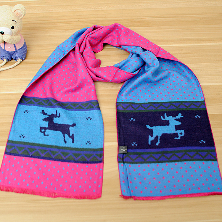 Kids fringed cashmere scarf wholesale