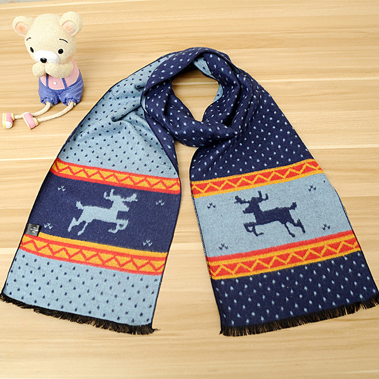 Kids fringed cashmere scarf wholesale