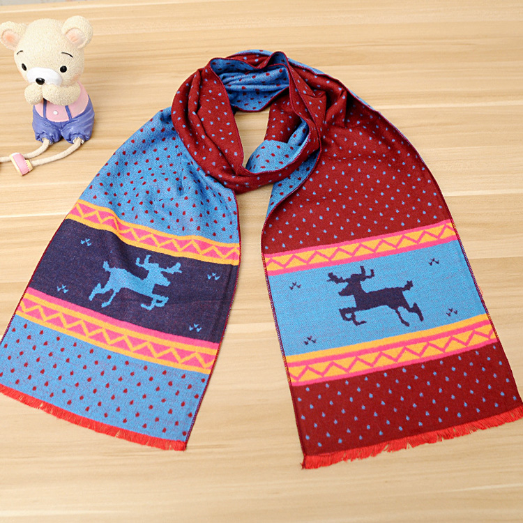 Kids fringed cashmere scarf wholesale