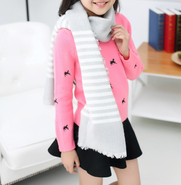 Long cashmere scarf for kids