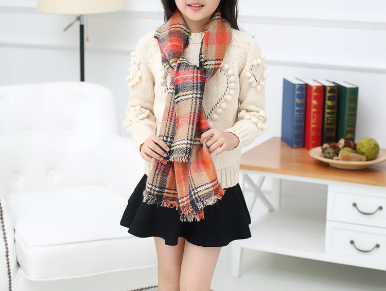 Long cashmere scarf for kids