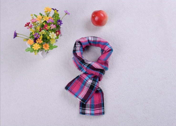 Wholesale kids cotton plaid scarf