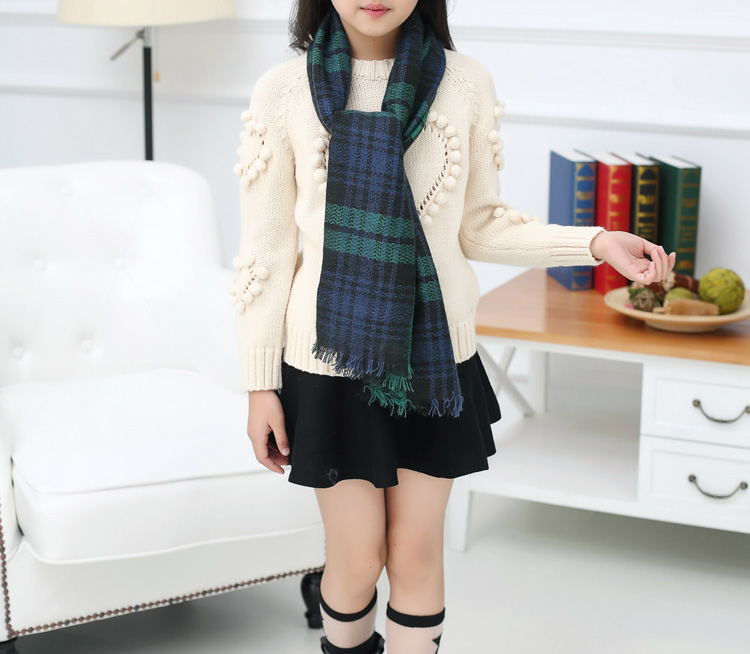 Long cashmere scarf for kids