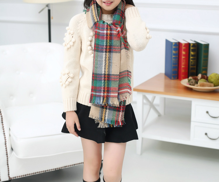 Long cashmere scarf for kids