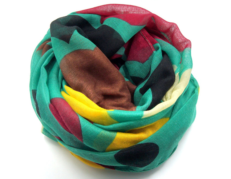 Wholesale viscose polka dot print scarf